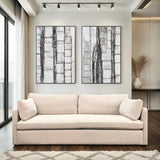 Palette Nature Canvas Hand Painted Framed Diptych by Home Trends & Design at Eve Furniture
