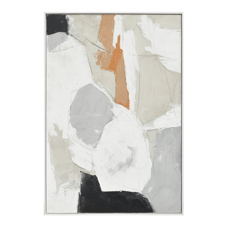 Palette Pastel Patchwork 2 Hand Painted Framed Diptych by Home Trends & Design at Eve Furniture