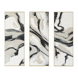 Palette Serenity Hand Painted Framed Triptych by Home Trends & Design at Eve Furniture