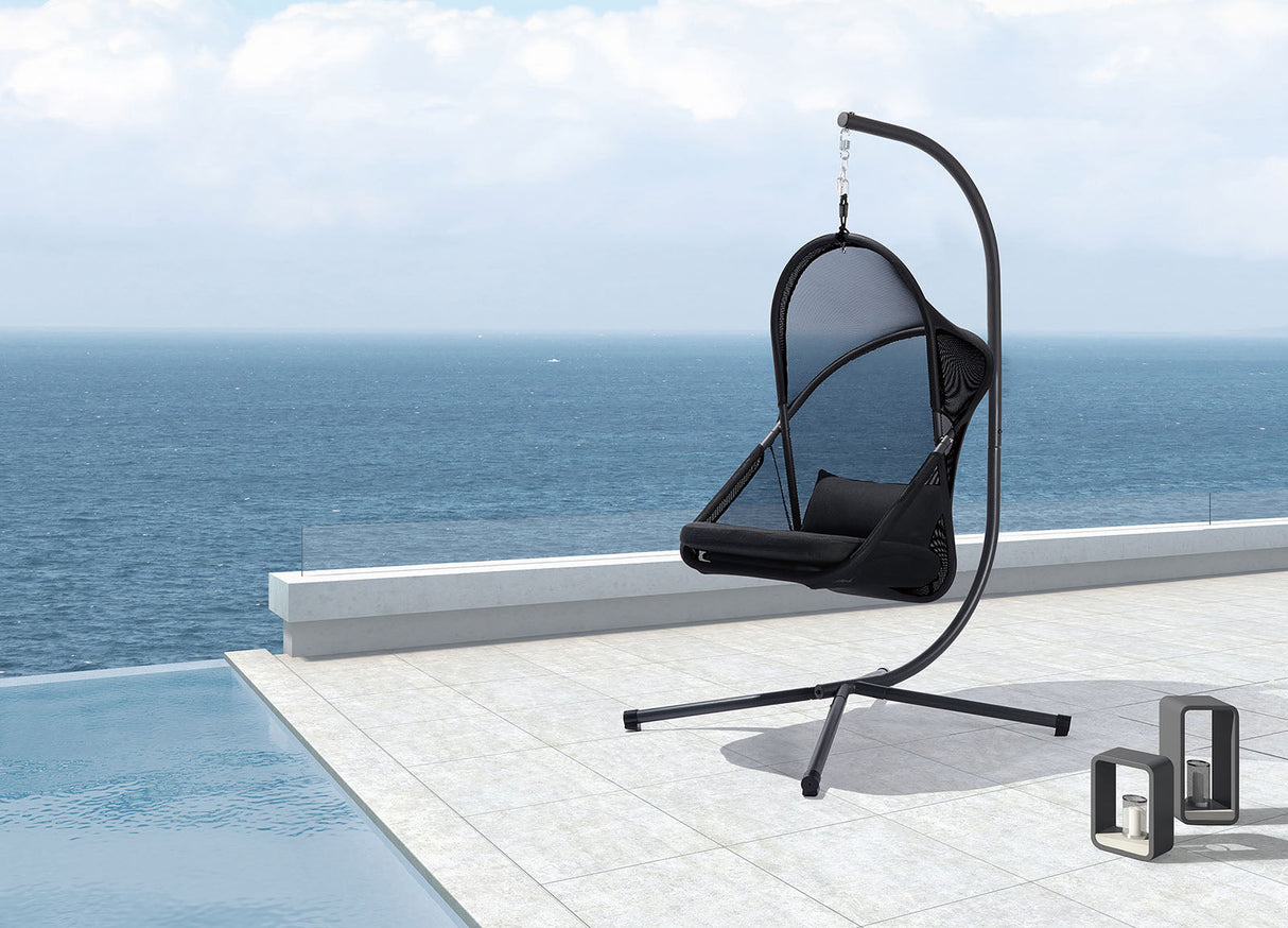 Crush Black Swing Chair