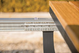 Mackay Gun Metal/Natural Patio Dining Table