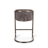 Portofino 22" Counter Chair in Antique Ebony Top Grain Leather