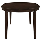 Gabriel Cappuccino 5-Piece Extension Leaf Dining Table Set by Coaster at Eve Furniture