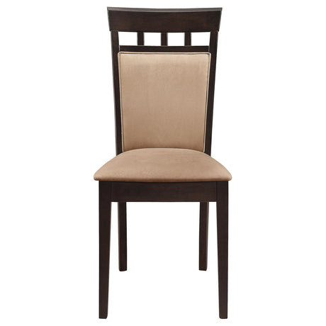 Gabriel Cappuccino 5-Piece Extension Leaf Dining Table Set by Coaster at Eve Furniture