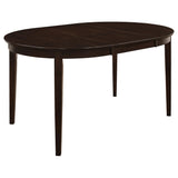 Gabriel Cappuccino 7-Piece Extension Leaf Dining Table Set by Coaster at Eve Furniture