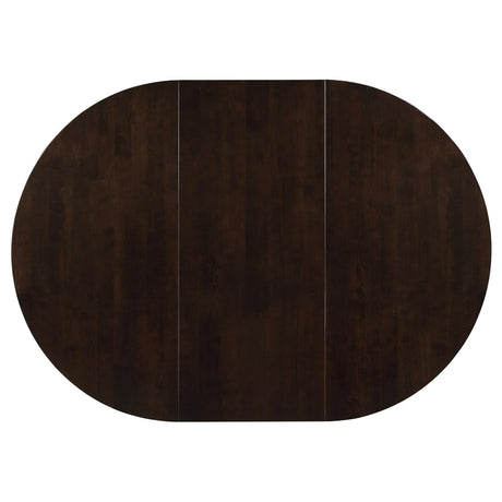 Gabriel Cappuccino 7-Piece Extension Leaf Dining Table Set by Coaster at Eve Furniture