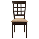 Gabriel Cappuccino 7-Piece Dining Set with Extension Leaff by Coaster at Eve Furniture