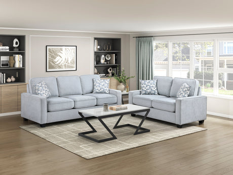Gael Light Gray Loveseat by Homelegance at Eve Furniture