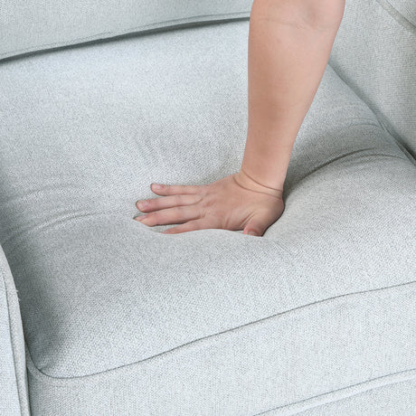 Gael Light Gray Loveseat by Homelegance at Eve Furniture