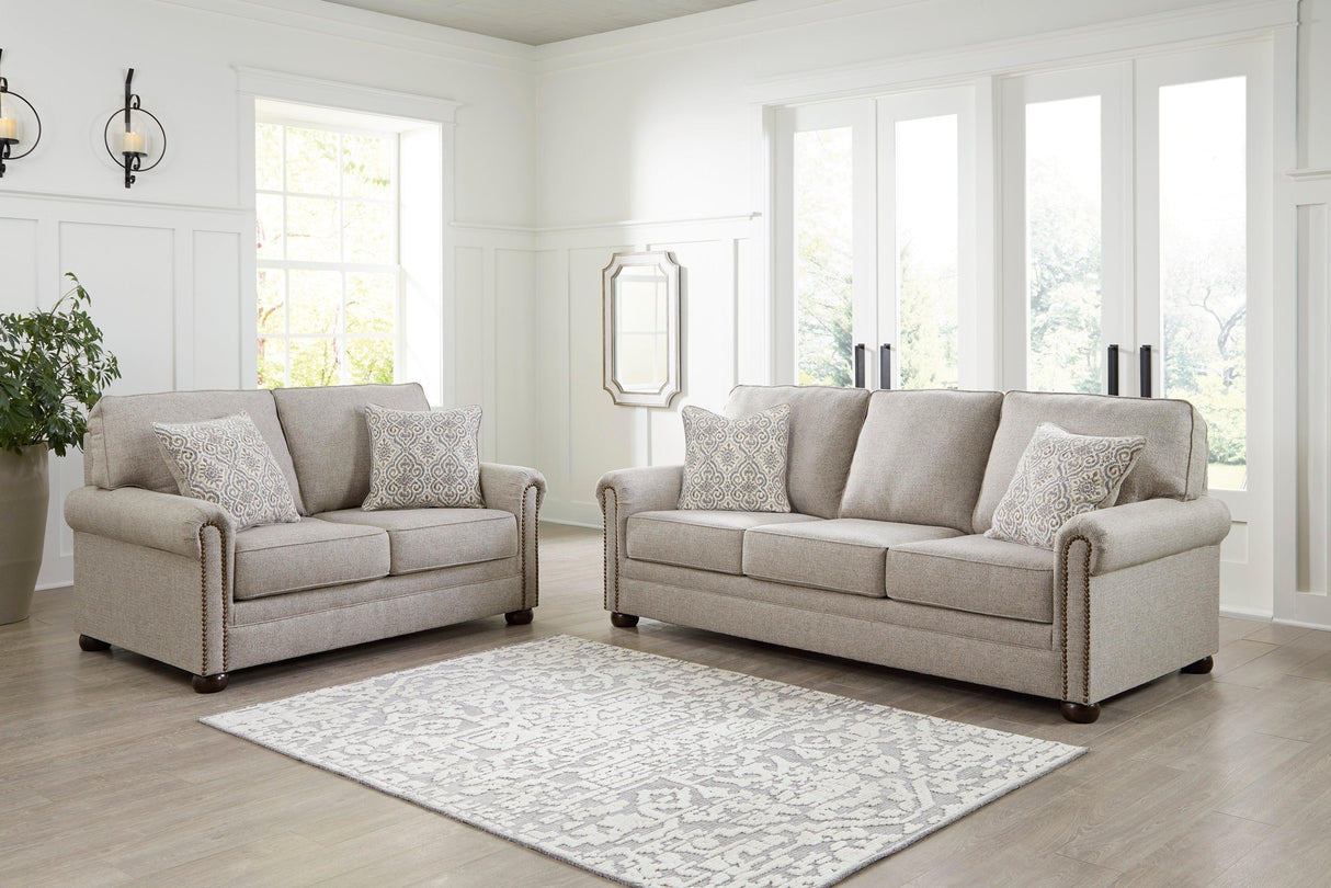 Gaelon Dune Living Room Set by Ashley at Eve Furniture