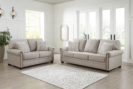 Gaelon Dune Living Room Set by Ashley at Eve Furniture