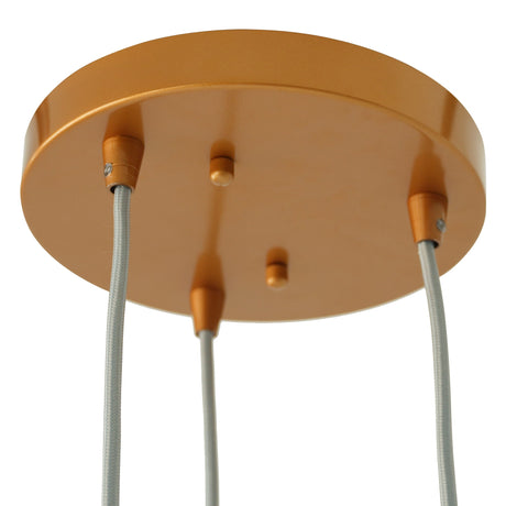 Gala Pendant Lamp - Bronze and Clear by Ashcroft Imports at Eve Furniture