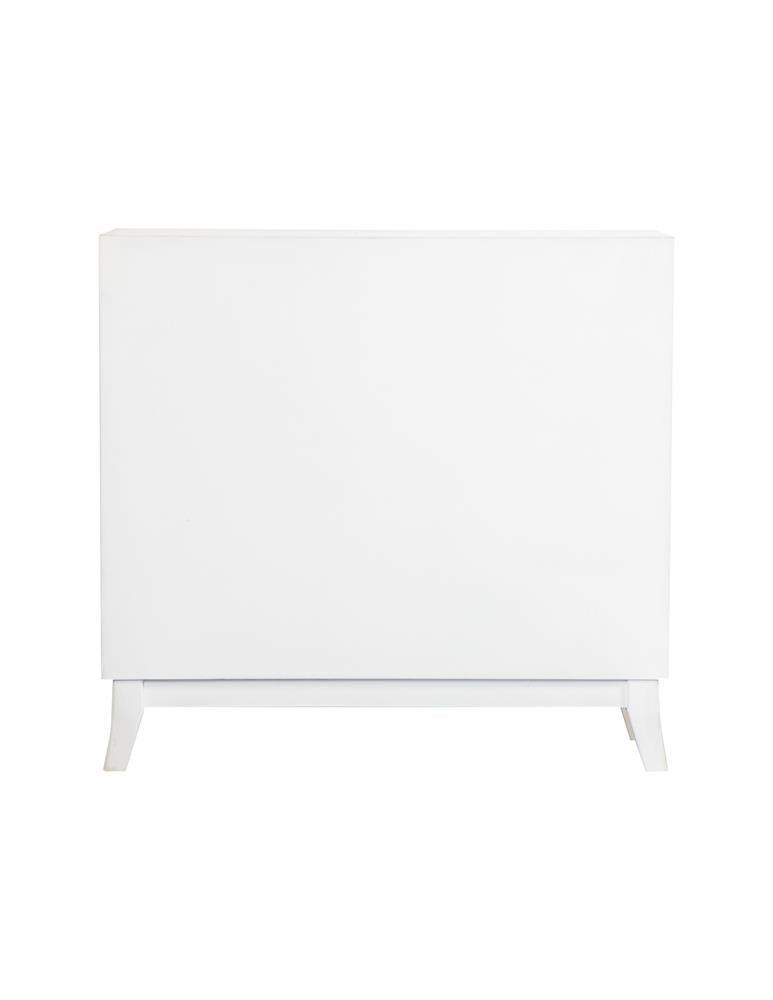 Gambon White Rectangular 2-Door Accent Cabinet by Coaster at Eve Furniture