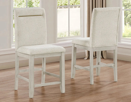 Garland 24″ Counter Chair, Greige Finish by Steve Silver at Eve Furniture