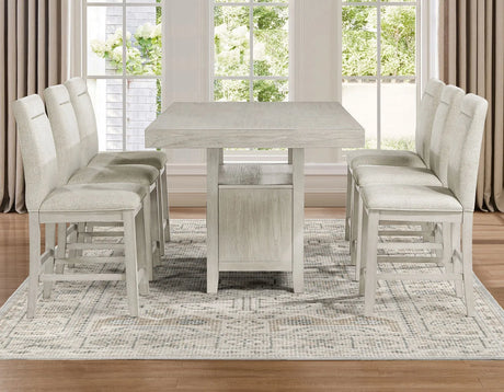 Garland 24″ Counter Chair, Greige Finish by Steve Silver at Eve Furniture