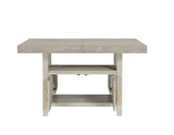 Garland 60-80″ Counter Table with 20″ Leaf, Greige Finish by Steve Silver at Eve Furniture