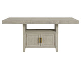 Garland 60-80″ Counter Table with 20″ Leaf, Greige Finish by Steve Silver at Eve Furniture