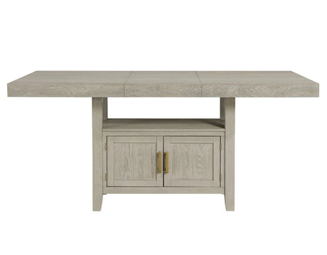 Garland 60-80″ Counter Table with 20″ Leaf, Greige Finish by Steve Silver at Eve Furniture