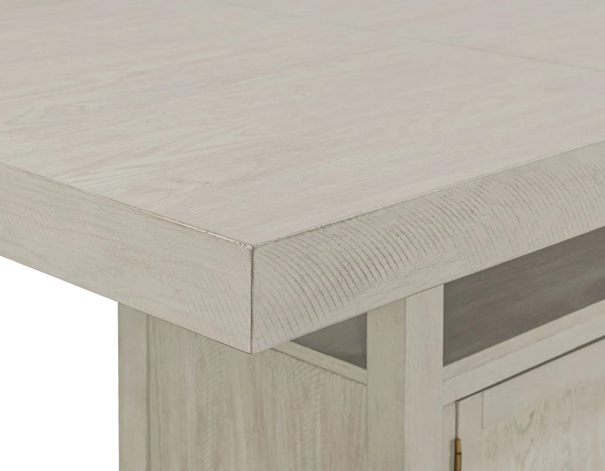 Garland 60-80″ Counter Table with 20″ Leaf, Greige Finish by Steve Silver at Eve Furniture