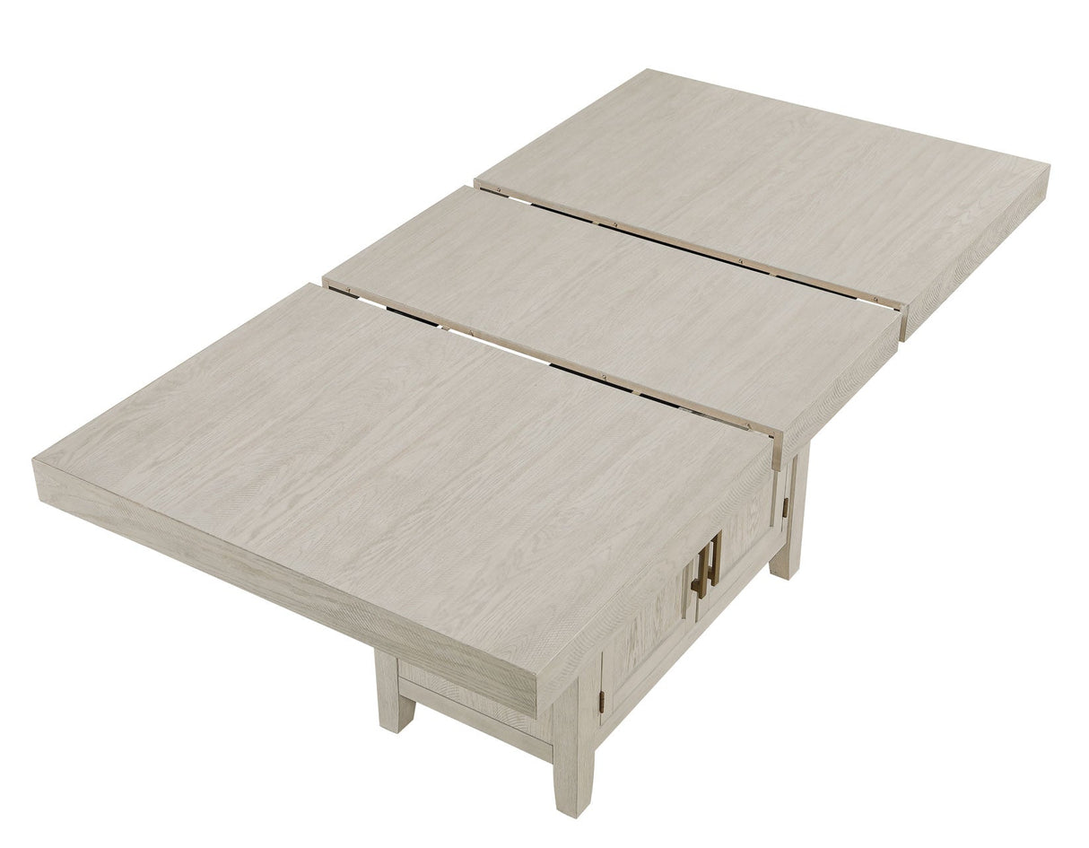 Garland 60-80″ Counter Table with 20″ Leaf, Greige Finish by Steve Silver at Eve Furniture