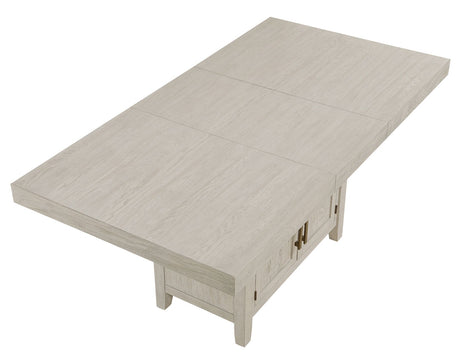 Garland 60-80″ Counter Table with 20″ Leaf, Greige Finish by Steve Silver at Eve Furniture