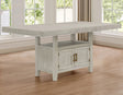Garland 60-80″ Counter Table with 20″ Leaf, Greige Finish by Steve Silver at Eve Furniture