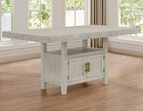 Garland 60-80″ Counter Table with 20″ Leaf, Greige Finish by Steve Silver at Eve Furniture