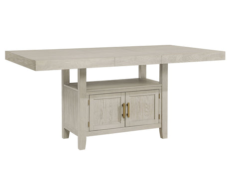 Garland 60-80″ Counter Table with 20″ Leaf, Greige Finish by Steve Silver at Eve Furniture