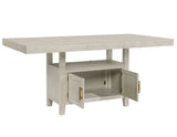 Garland 60-80″ Counter Table with 20″ Leaf, Greige Finish by Steve Silver at Eve Furniture