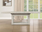 Garland 70-88-inch Table w/18-inch Leaf, Greige Finish by Steve Silver at Eve Furniture