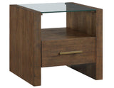 Garland Glass Top End Table by Steve Silver at Eve Furniture