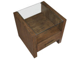 Garland Glass Top End Table by Steve Silver at Eve Furniture