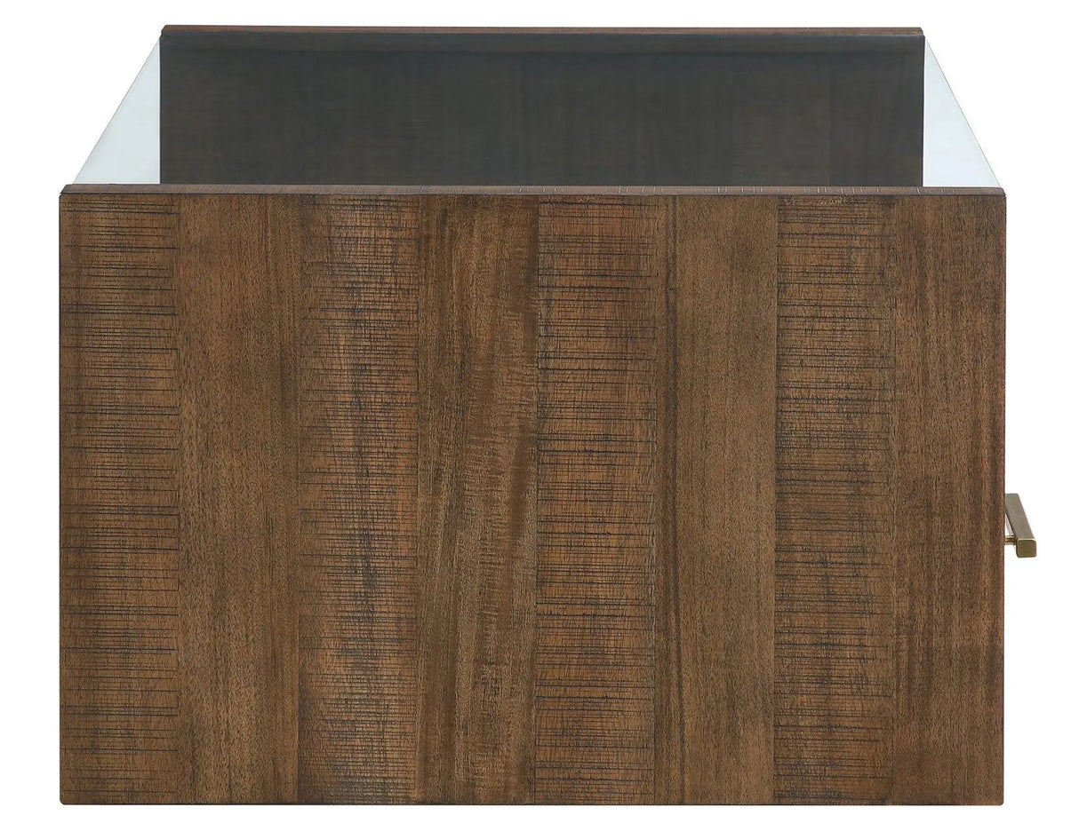 Garland Glass Top End Table by Steve Silver at Eve Furniture