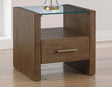 Garland Glass Top End Table by Steve Silver at Eve Furniture