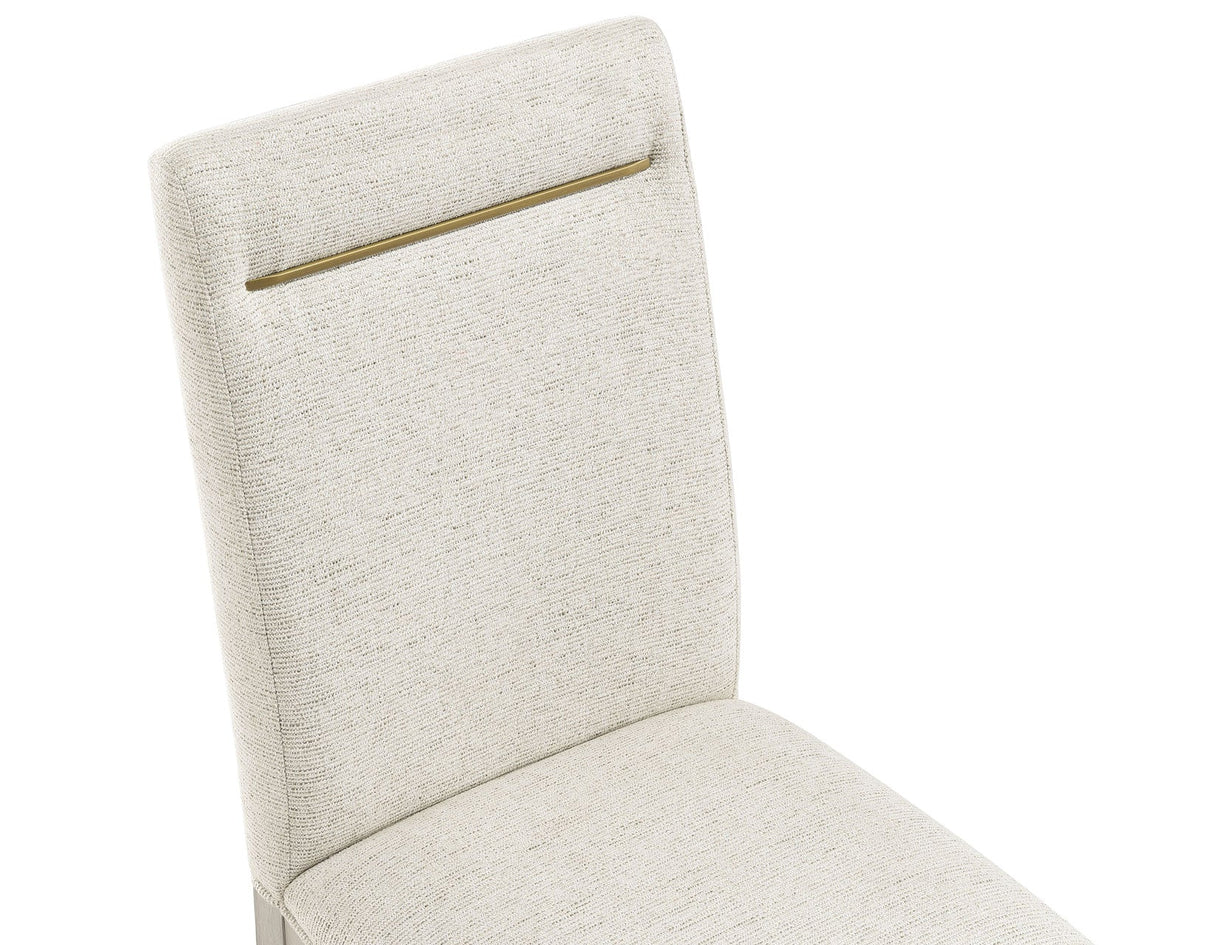 Garland Side Chair, Greige Finish, Set of 2 by Steve Silver at Eve Furniture