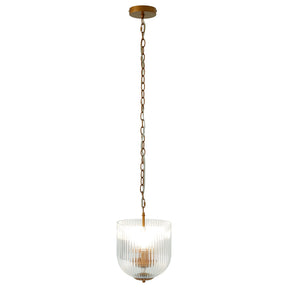 Garnet Pendant Lamp - Coarse Gold + Clear Glass by Ashcroft Furniture at Eve Furniture