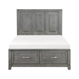 Garretson Gray Full Storage Platform Bed by Homelegance at Eve Furniture