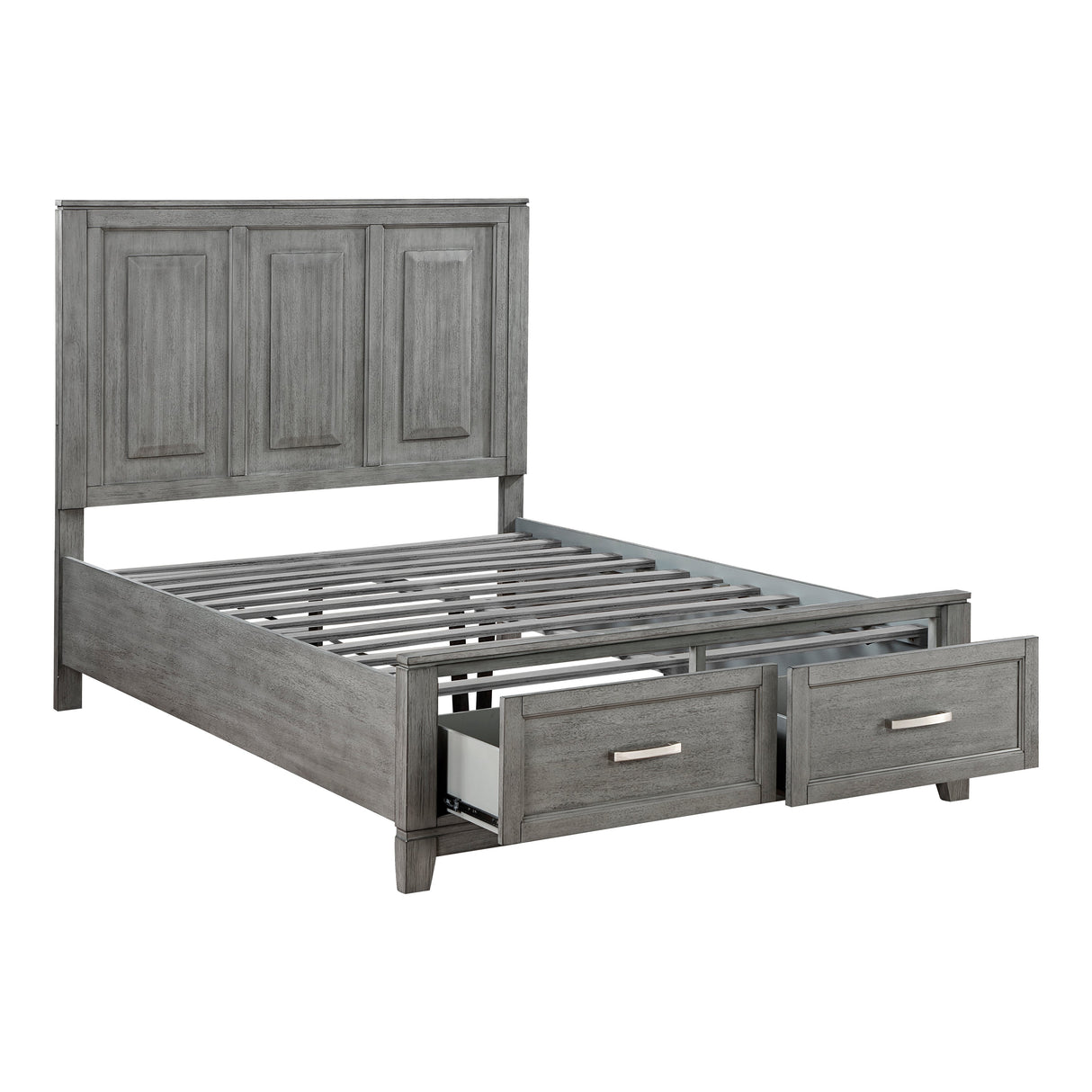 Garretson Gray Full Storage Platform Bed by Homelegance at Eve Furniture