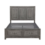 Garretson Gray King Storage Platform Bed by Homelegance at Eve Furniture