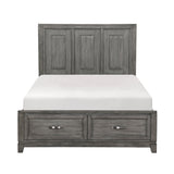 Garretson Gray King Storage Platform Bed by Homelegance at Eve Furniture