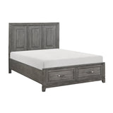 Garretson Gray King Storage Platform Bed by Homelegance at Eve Furniture
