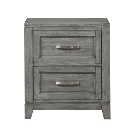 Garretson Gray Nightstand by Homelegance at Eve Furniture