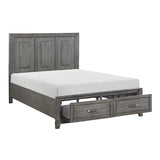 Garretson Gray Queen Storage Platform Bed by Homelegance at Eve Furniture