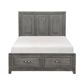 Garretson Gray Queen Storage Platform Bed by Homelegance at Eve Furniture
