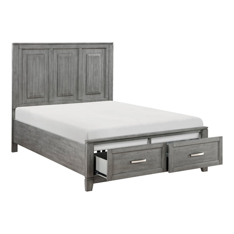 Garretson Gray Storage Platform Youth Bedroom Set by Homelegance at Eve Furniture