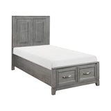 Garretson Gray Storage Platform Youth Bedroom Set by Homelegance at Eve Furniture