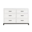 Garretson White Dresser by Homelegance at Eve Furniture
