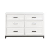 Garretson White Dresser by Homelegance at Eve Furniture