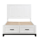 Garretson White Full Storage Platform Bed by Homelegance at Eve Furniture
