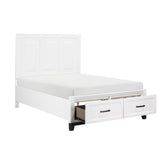Garretson White Full Storage Platform Bed by Homelegance at Eve Furniture